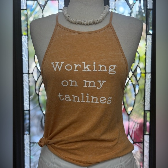 The Laundry Room  Working on My Tanlines High Neck Tank Top - Picture 1 of 6